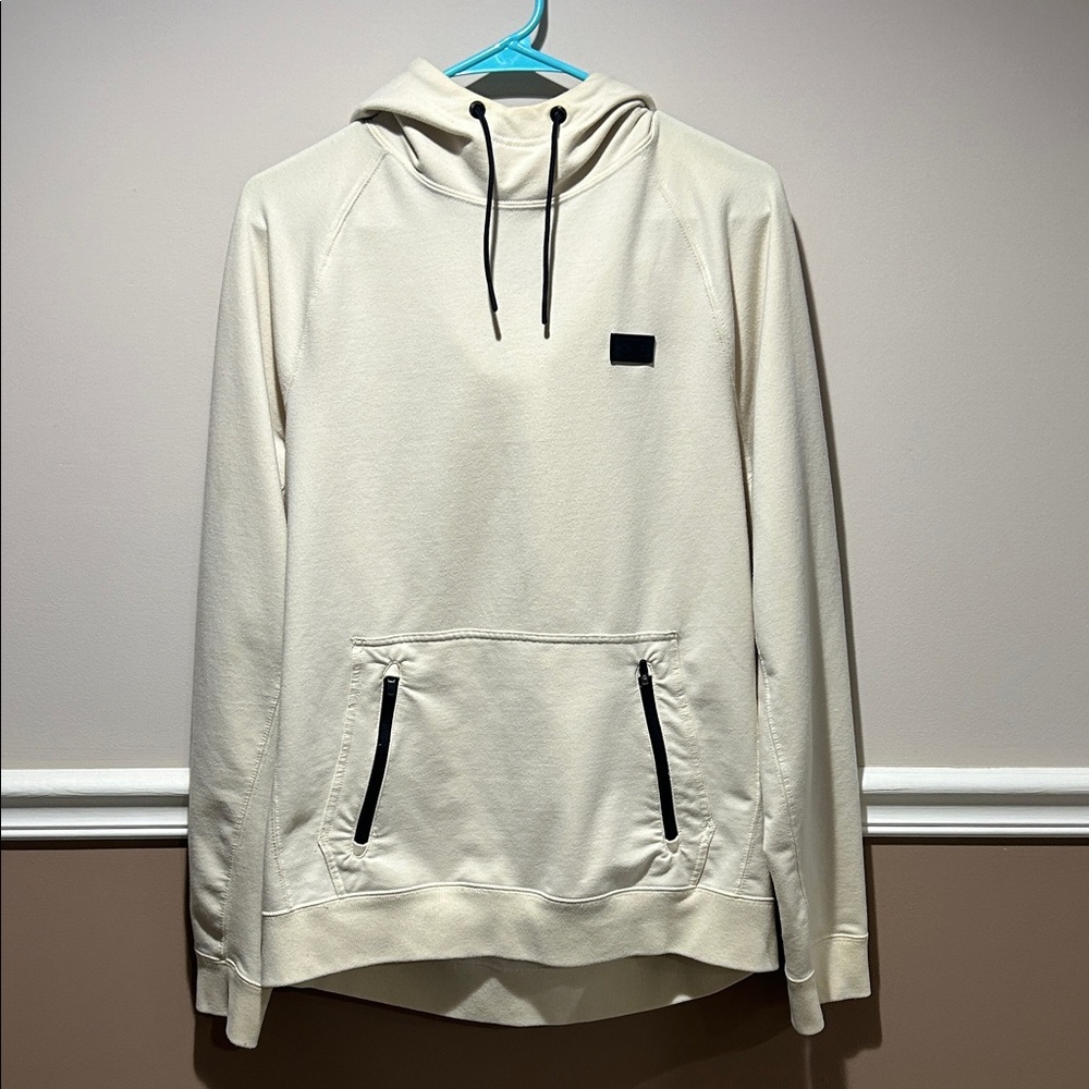 Abercrombie & Fitch Off-White Hoodie with Black Accents